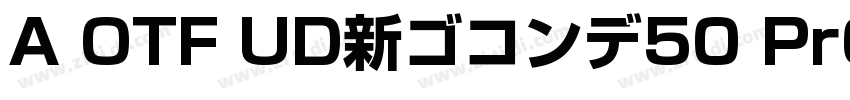 A OTF UD新ゴコンデ50 Pr6N字体转换